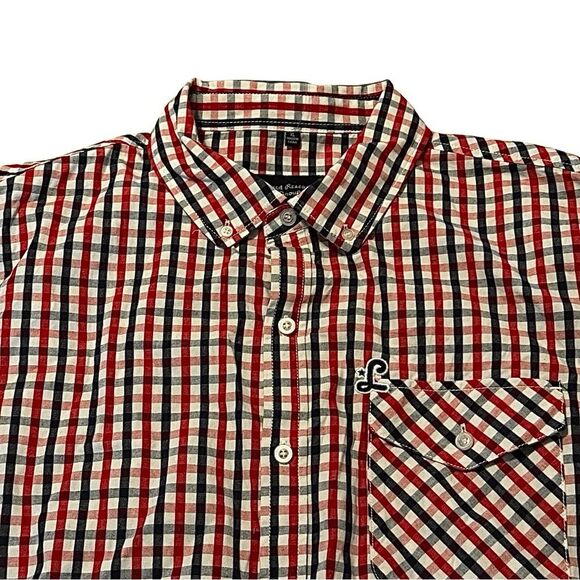 L.R.G. Lifted Research Casual Shirt Mens XL Multi Striped Long Sleeve New - Picture 3 of 7